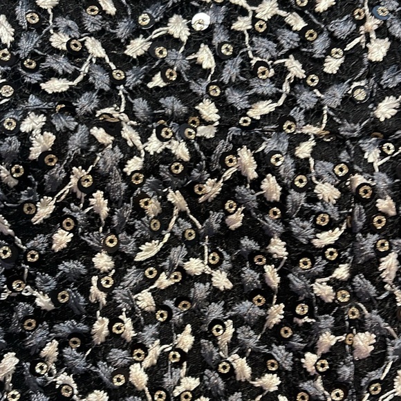 15 vintage retro 70s 80s 60s mini dress sequin black gold silver size 6-8 - Picture 3 of 4